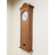 Aged Cherry Coffin Clock